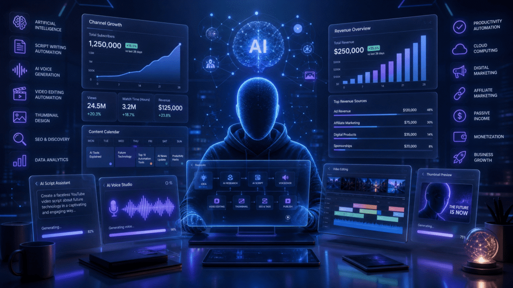 How I’d Start a Faceless AI YouTube Channel Today to Hit K/Month Faster?